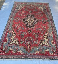Handmade vintage wool area rug - vintage,