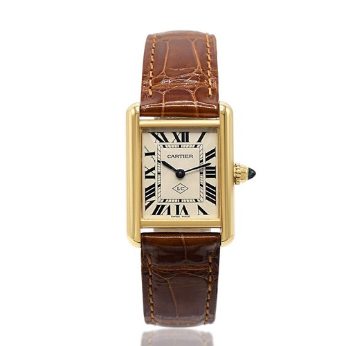 Cartier tank louis - cartier, 18ct