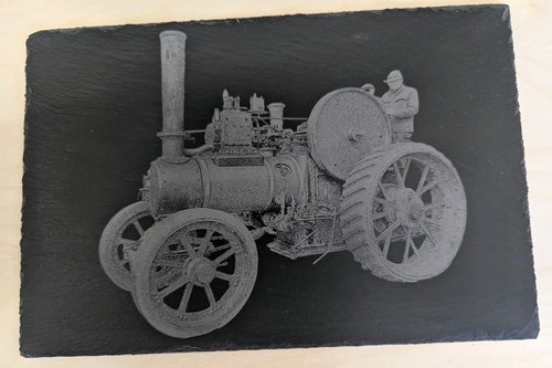 Showmans steam engine engraved - showmans,