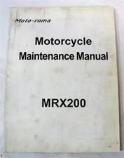 MOTO-ROMA MRX200 Illustrated Motorcycle Workshop Manual