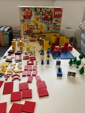 Vintage 1978 Lego 232 House ,6 Maxi Figures, 5 Trees + Extra Furniture + Panels