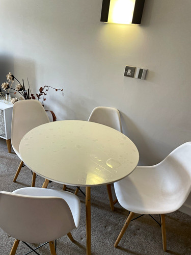Piece white oval dining - oval,