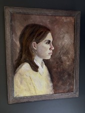 Vintage Oil Portrait Painting