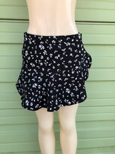 NEW ZARA WOMAN BLACK RUFFLED