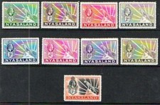 NYASALAND 1934 GEO V Set of 9
