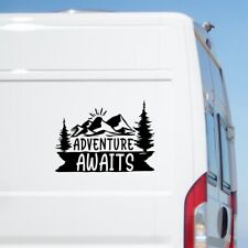 Adventure Awaits Sticker Car