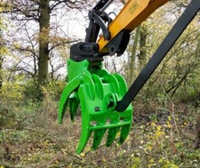 Excavator manual 5 or 7 tined digger grab for all size digger new inc VAT 