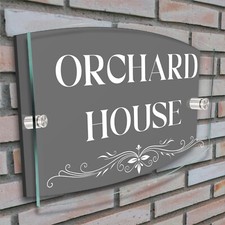 Custom Door Number Plaque Personalised House Sign Street Name Plate for Home UK