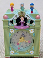 Vintage Polly Pocket 1991 - Funtime Clock 100% Complete and Working - Bluebird