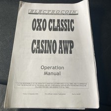 OXO CLASSIC CASINO AWP Electrocoin Operation  Manual fruit machine version 2.4