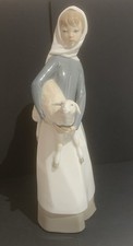 LLADRO Girl with lamb figurine