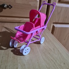 Simba Baby World Doll mini dolls  Double buggy / pushchair, 