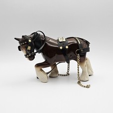 Vintage 1960s Porcelain Shire Horse & Harness