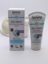 LAVERA Basis Sensitiv Calming Moisturising Cream 50 ml with Organic Aloe Vera