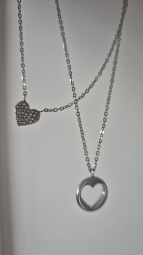 Fossil necklace double chain - necklace,