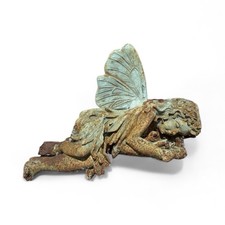 Cast Iron Fairy Garden Statue.