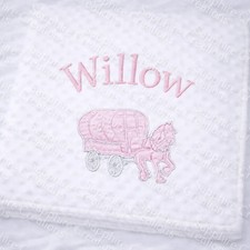 Pink Girls Embroidered