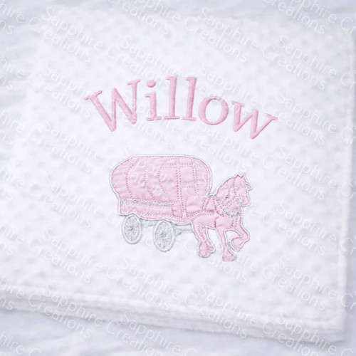Pink girls embroidered - pink,