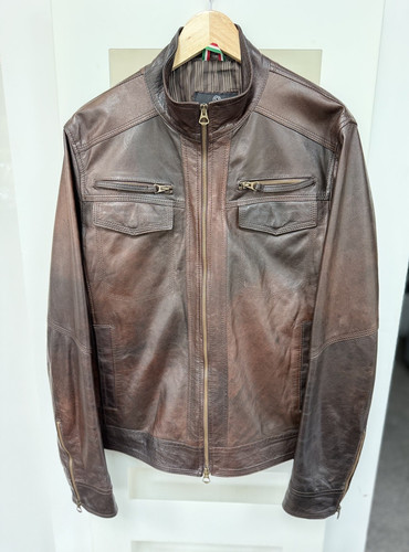 Italian leather jacket lovely - italian,