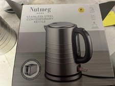 NEW Nutmeg Home Contemporary Stainless Steel Kettle British Design Appliance ☕♨️