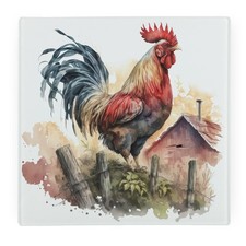 Rooster Square Glass Worktop