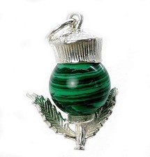 STERLING SILVER & MALACHITE