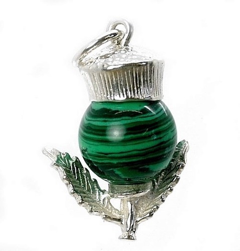 Sterling silver malachite - sterling, &