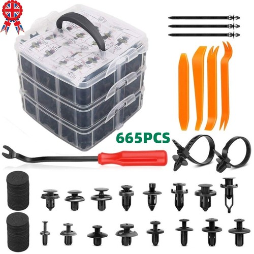 665pcs car body trim clips - 665pcs,