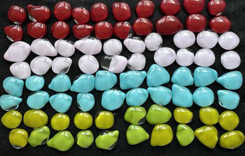 80x glass dots bullseye - glass,