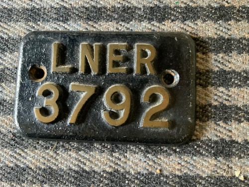 Railwayana brass lner 6316 - railwayana,