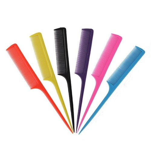 Plastic rat tail comb - plastic,