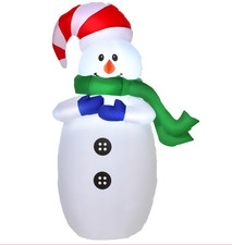 HOMCOM 4ft Inflatable Standing Christmas Large Waterproof Snowman  2-4-534