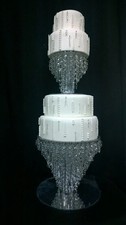 2-Tier Crystal Chandelier Cake