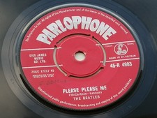 THE BEATLES 1963 UK 45  PLEASE PLEASE ME   RED PARLOPHONE    1 G   1 A