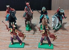 6x Britains Deetail Cowboys