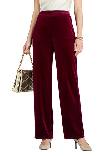 Ladies velour trouser - velour, with