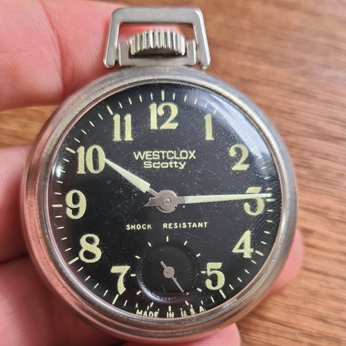 Vintage metal westclox - vintage, pocket