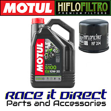 Oil and Filter Kit Hiflo For Honda VFR 1200 F 2011-2017 Motul 5100 10W30 4L