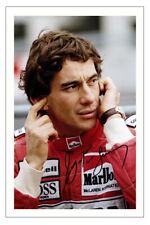 AYRTON SENNA Signed Autograph PHOTO Fan Gift Print FORMULA ONE F1 McLaren