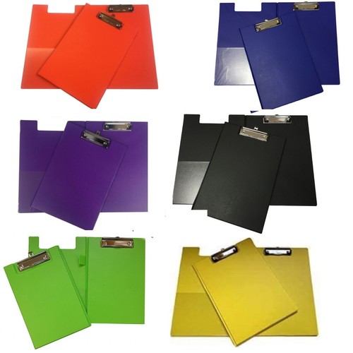 Foldover pvc clipboards - foldover,