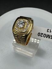 Mens gold ring signet pinky