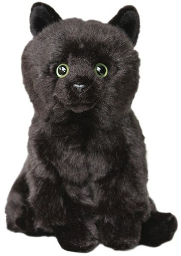 Black cat teddy - cat, plush