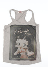 Springfield Women Beige Racerback Tank Top S