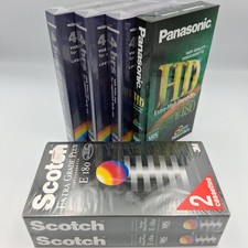 6 x Scotch Panasonic VHS Blank
