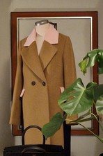 BODEN colour block camel coat