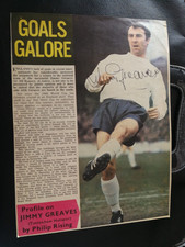 Signed JIMMY GREAVES Footballer Presenter Autograph