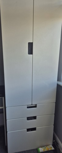 White ikea wardrobe - ikea, with