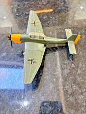 Junkers JU-87b Stuka.  Vintage DINKY 721 WW2 Dive Bomber. Original Cap Bomb.