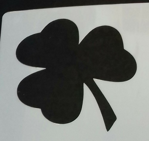 Shamrock wall art card - shamrock,