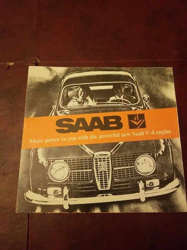1967 saab brochure folder - brochure, v-4